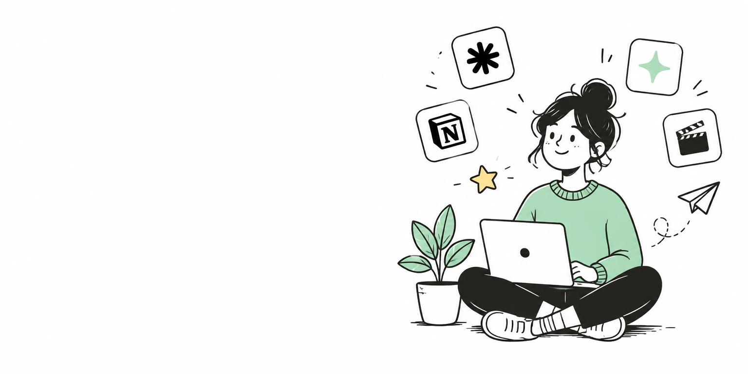 A creative working on a laptop surrounded by digital tools